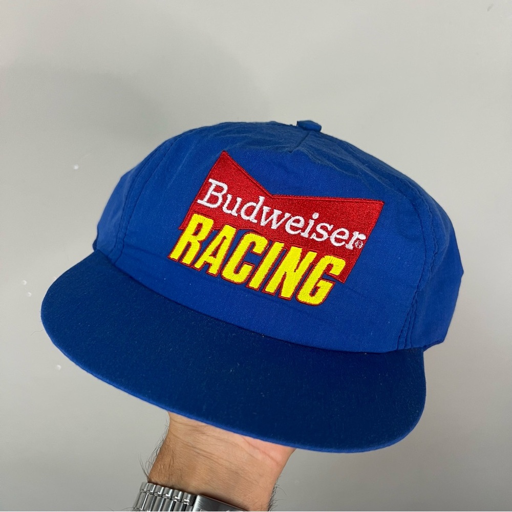 Vintage Budweiser Racing Snapback
